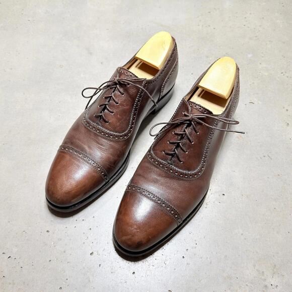 Kiton Men’s Oxford Dress Shoes US 11.5 12 Antique Dark Brown Museum Patina main image 7